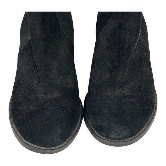 Cole Haan Putnam Tall Knee High Riding Boots Black Suede Leather Waterproof 10B - Picture 14 of 15